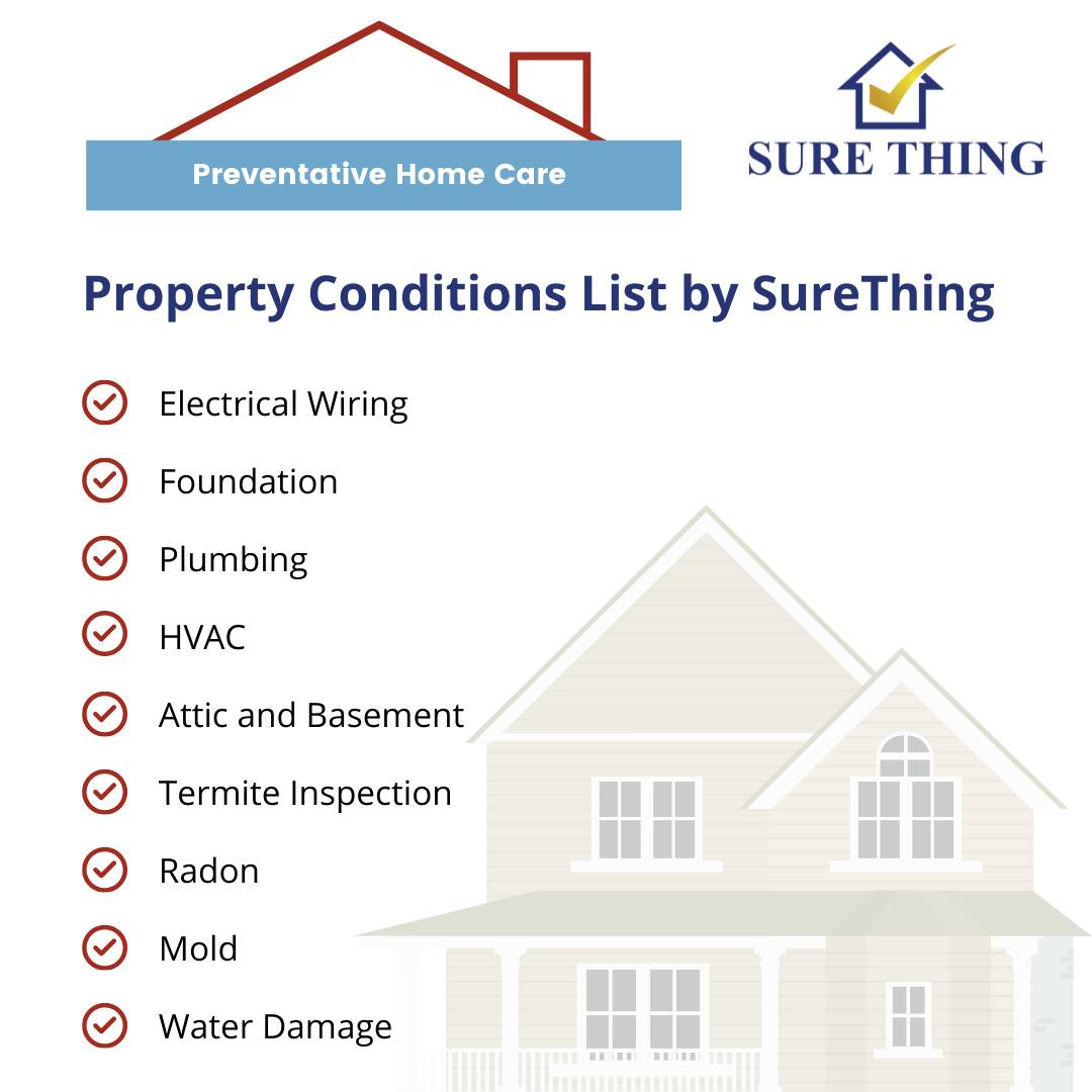 Sure Thing Home Inspections - Property Conditions List
