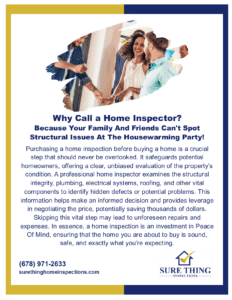 Sure Thing Home Inspections Flyer September 2023
