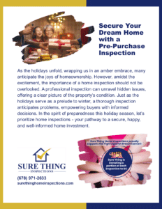 Sure Thing Home Inspections Flyer November 2023 v2