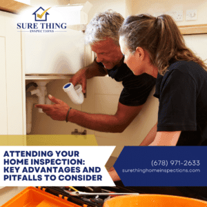 Sure Thing Home Inspections Attending Your Home Inspection_ Key Advantages and Pitfalls to Consider - Home Inspector Alpharetta GA